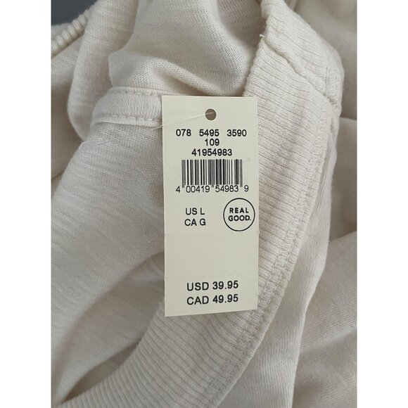 Aerie Shirt Womens Large Cream New York Graphic Long Sleeve Crewneck Tee NYC - Picture 5 of 8